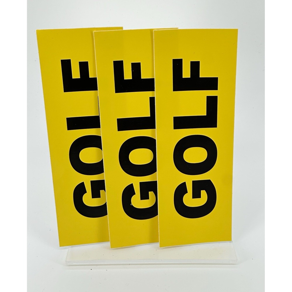 GOLF Wang Yellow/Black Vinyl Stickers Set of 3 Tyler the Creator